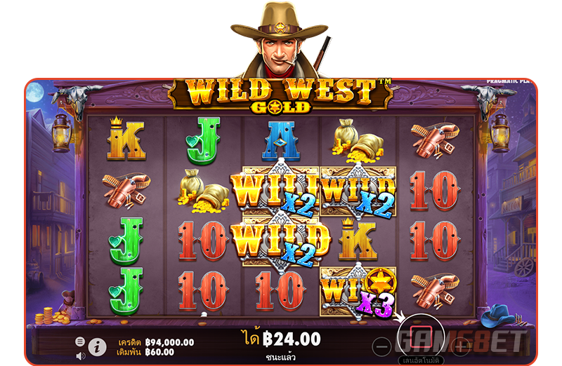 ฟีเจอร์ตัวช่วยที่ดีที่สุดของ เกมสล็อตคาวบอย Wild West Gold