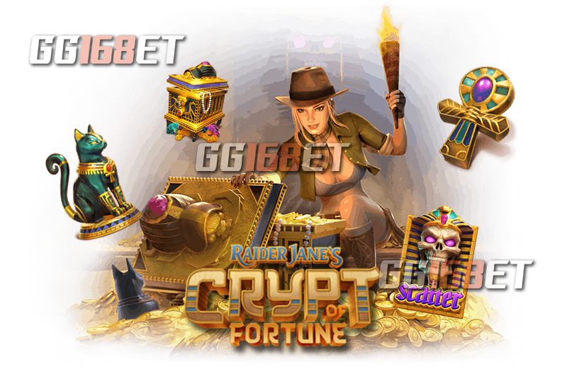 สัญลักษณ์และฟีเจอร์ที่สำคัญใน สล็อต Raider Jane's Crypt of Fortune