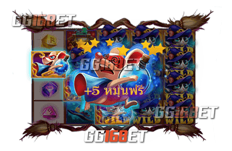 สัญลักษณ์และฟีเจอร์ที่น่าสนใจใน เกมสล็อต Magic Kitty เกมสล็อตทำเงิน spadegaming